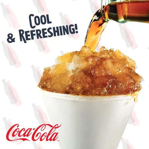 Vista 6 de Nostalgia Coca-Cola Máquina de Raspados de Nieve de Hielo Raspado - Máquina de Granizados Retro de Mesa Coke Hace 20 Golosinas Heladas - Incluye 2