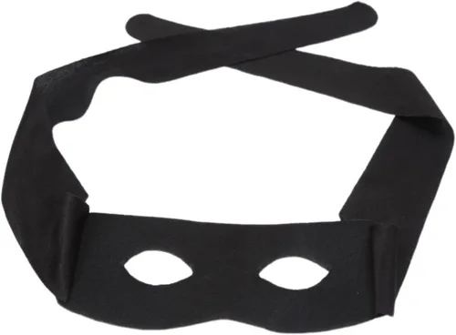 Vista 2 de WINBOB Máscara de ojos Highwayman Robber Fancy Dress Black Bandit Thief Costume Mask