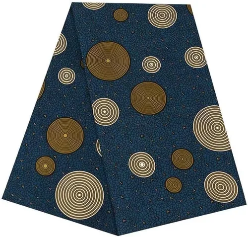 Vista 23 de HollandaisWax Tela africana 6 yarda impresa tela africana Ankara tela de cera para vestido de fiesta 6681NEWa