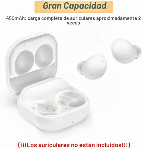 Vista 4 de Funda de carga para Samsung Galaxy Buds 2 (SM-R177), caja de estación de carga de repuesto con cable USB tipo C para auriculares Galaxy Buds 2