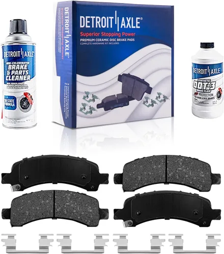 Vista 128 de Detroit Axle - Pastillas de freno para Avalanche Express Suburban Savana Yukon XL 1500 Chevy Tahoe GMC Cadillac Escalade, Pastillas de freno