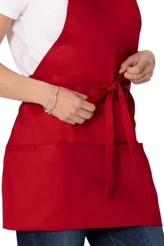 Vista 7 de Chef Works - Delantal unisex de tres bolsillos