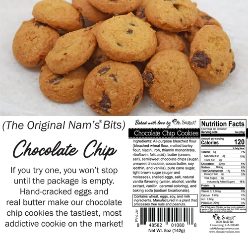 Vista 2 de Nam's Bits - Galletas con chispas de chocolate, tarro de pinta de cumpleaños - BDHB