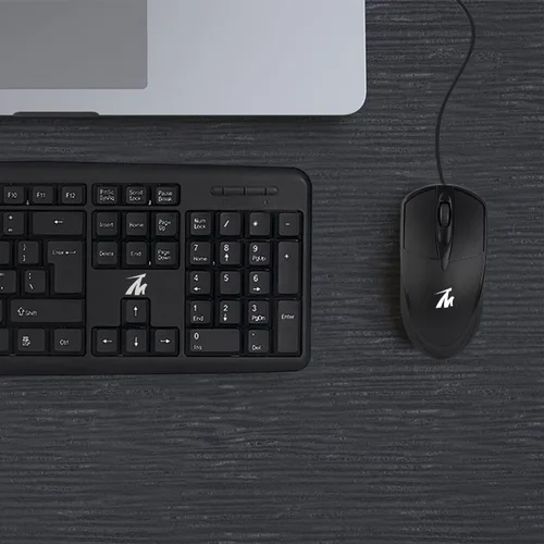 Vista 7 de Tech Magnet Comfort - Mouse con cable USB, 3 botones, sensor óptico de 1200 DPI, alto rendimiento Plug & Play, para escritorio, PC y laptop
