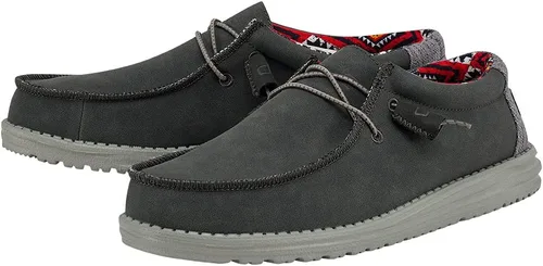 Vista 2 de Hey Dude Wally cuero reciclado para hombre Zapatos para hombre Mocasines con cordones para hombre Cómodo y ligero