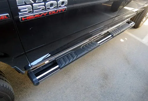 Vista 2 de APS Estribos cromados estilo OE Nerf compatibles con Ram 1500 2009-2018 Crew Cab y Ram 2500 3500 2010-2024
