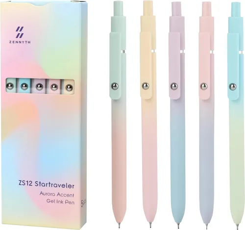 Vista 13 de Ddaowanx Bolígrafos de Gel, 10 Piezas 0.7mm Bolígrafos de Tinta Negra de Secado Rápido de Punta Fina con Escritura Suave, Lindos Artículos