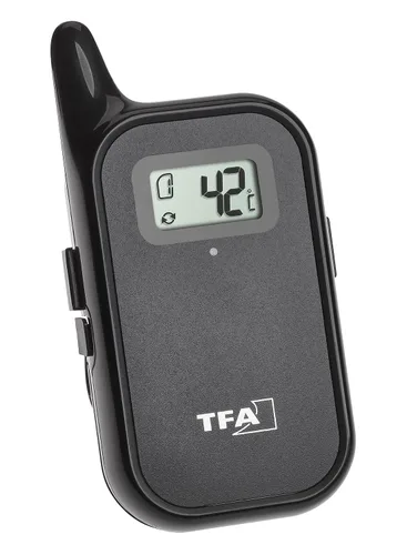 Vista 3 de TFA Dostmann Termómetro inalámbrico para carne de barbacoa Küchen-Chef, 14.1511.01, incluye sonda doble, tipos de carne preprogramados, termómetro