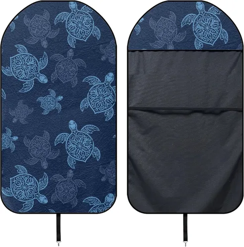 Vista 6 de Yewattles Turtle - Protector de toalla impermeable para asiento de automóvil, protector para después de correr, nadar, entrenamiento, Tortuga