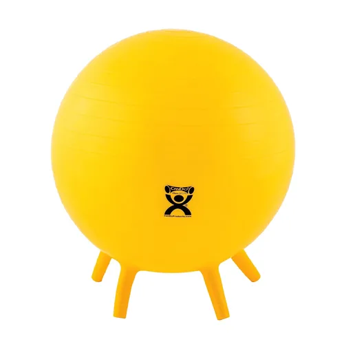 Vista 7 de Pelota de ejercicios CanDo inflable con pies de estabilización, 1