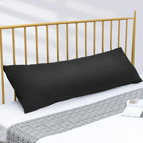 Vista 2 de DOWNCOOL Relleno de almohada de cuerpo completo de lujo con funda de fibra, almohada corporal ultrasuave para dormir, inserto de almohada de cama