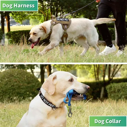 Vista 3 de Paquete de 6 parches de apoyo emocional, parche extraíble para chaleco o collar de arnés para mascotas, parches de pedir a mascotas con cinta
