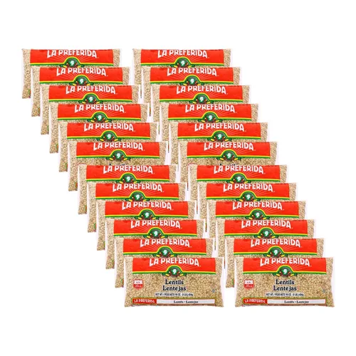 Vista 11 de La Preferida Lentejas secas (proteínas a base de plantas aptas para presupuestos con 14 porciones por bolsa) – 0.31 onzas de proteína y 0.23 oz