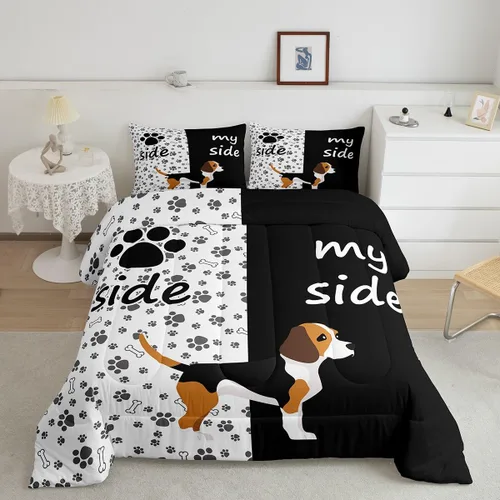 Vista 10 de Erosebridal Juego de edredón rústico de vaca, tamaño individual, juego de ropa de cama retro de piel de vaca para niños y niñas, relleno de edredón