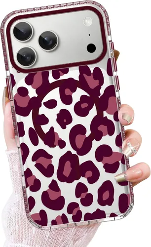 Vista 34 de OOK Funda magnética transparente para iPhone 17, lindo encaje floral negro Encaje Negro Floral