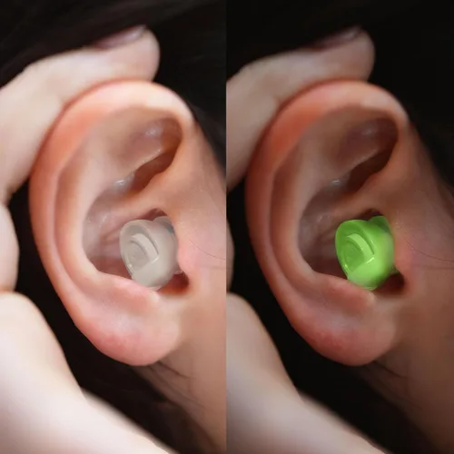 Vista 3 de Eargasm Tapones para Oídos Más Pequeños - Afterglow Brillan en la Oscuridad de Alta Fidelidad con Filtro Reductor de Ruido Reutilizables para Niños