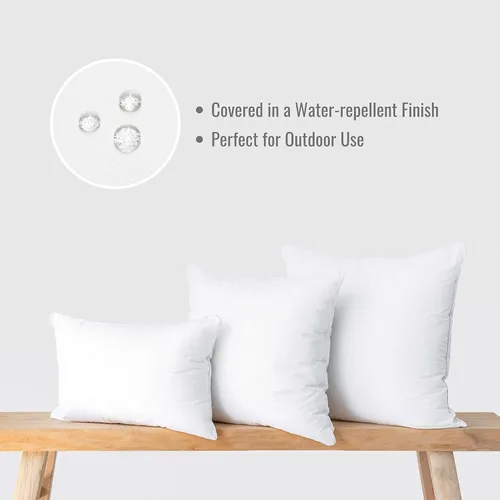Vista 3 de Hofdeco Premium Relleno de almohada lumbar, 13 x 21 pulgadas (para funda de tamaño de 12 x 20 pulgadas), resistente al agua, sintético para patio
