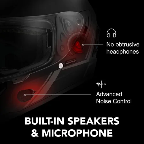 Vista 2 de Casco integral inteligente Sena Stryker con malla integrada y comunicaciones Bluetooth, luz trasera LED y sonido de Harman Kardon, DOT