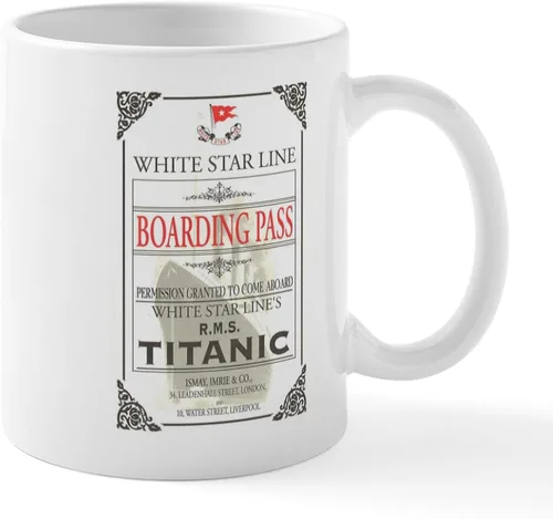 Vista 26 de CafePress The Courageous Titanic Band Taza de café de cerámica de 11 oz (11.0 fl oz)