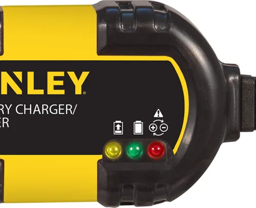 Vista 4 de STANLEY BM1S - Cargador de batería de 1 Amp para vehículos Mantiene las baterías de 12 V cargadas