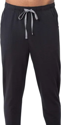 Vista 3 de PajamaGram Ringer Tee Men's Sleepwear - Men Pajamas Set, Henley Top & Joggers