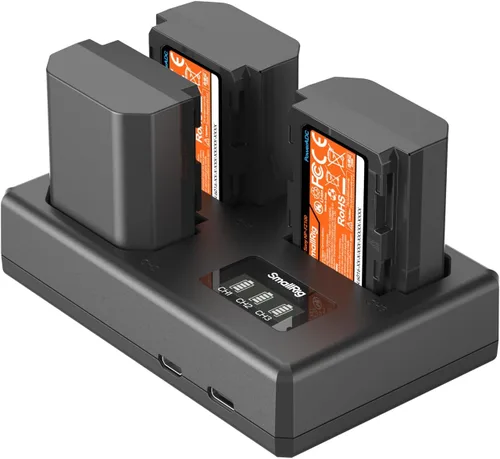 Vista 6 de SMALLRIG Batería USB-C de repalcement de 2400mAh y kit de batería de cámara NP-FZ100 para Sony