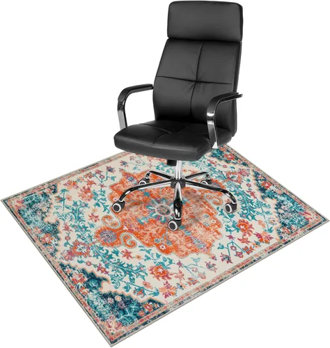 Vista 31 de Anidaroel Alfombra para Silla de Oficina para Piso de Madera Dura, Protector para Silla con Ruedas de 36"x48", Alfombra para Computadora