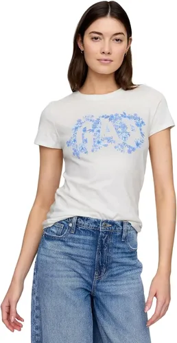 Vista 31 de Gap Camiseta clásica con logotipo para mujer Fresas Blancas
