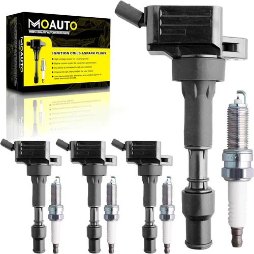 Vista 9 de Juego de 6 bobinas de encendido pack UF487 90919-02255 y 6 piezas bujías de iridio compatibles con Lexus Toyota Lotus ES350 RX350 RX450h Avalon