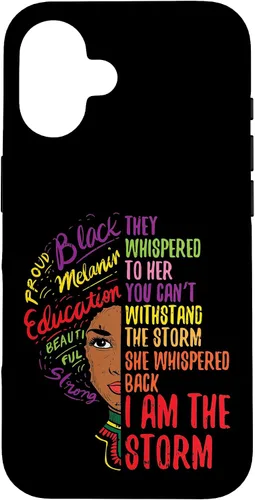 Vista 32 de I Am The Storm BLM Melanin Women African Black History Pride Case for iPhone 17