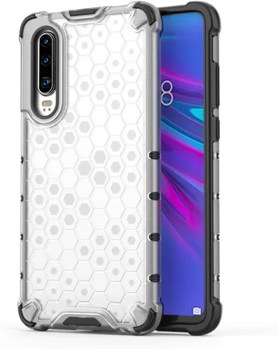 Vista 207 de Pzwoxukhov Funda compatible con Huawei Nova 3i, compatible con Huawei P Smart+ 2018 Honeycomb Anti-Drop Shock-Absorbing Case Negro