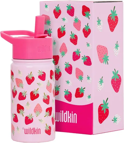 Vista 19 de Wildkin Kids - Botella de agua de acero inoxidable de 14 onzas para niños – Sin BPA, a prueba de fugas, aislada, fácil de limpiar - Ballerina