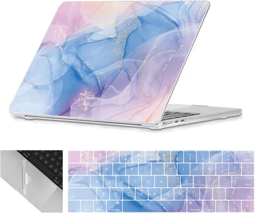 Vista 26 de Se7enline Funda compatible con MacBook Neo de 13 pulgadas 2026 A3404, diseño estético, bonita carcasa rígida femenina, cubierta de teclado