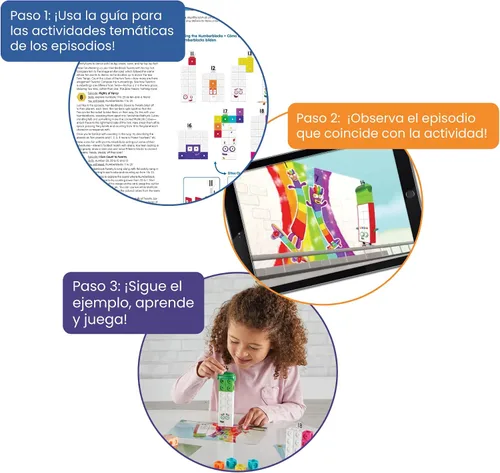 Vista 3 de hand2mind MathLink Cubes Numberblocks Conjunto de Actividades 11-20, 30 Actividades de Aprendizaje Preescolar, Bloques de Conteo, Cubos de Enlace