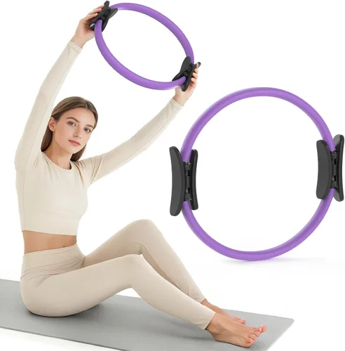 Vista 10 de JKSHMYT Pilates Ring, 14.5 inch Magic Circle Pilates Equipment