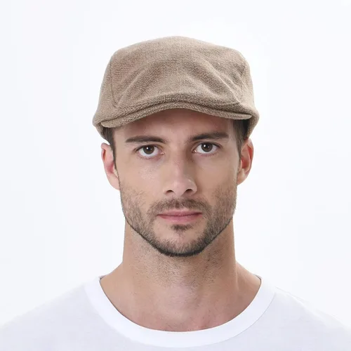 Vista 2 de WITHMOONS Ivy Cap MZ30038 - Gorra de paja de algodón similar al lino
