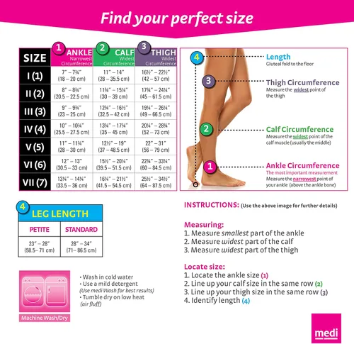 Vista 6 de mediven Comfort - Medias de compresión para mujer, 20-30 mmHg, puntera abierta, ébano I