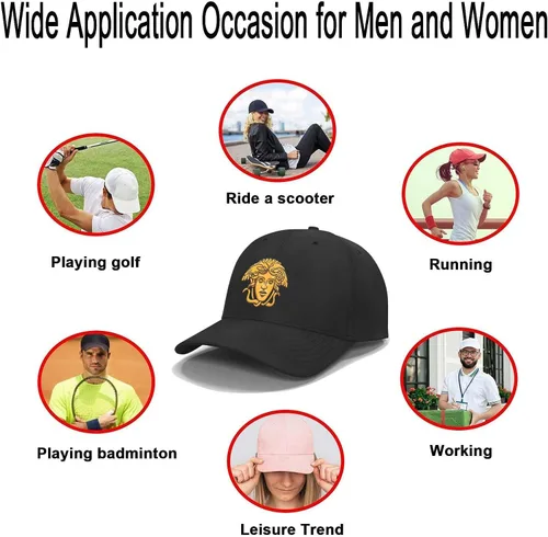 Vista 3 de Gorra de papá, gorra de béisbol clásica de moda, gorra de béisbol ajustable