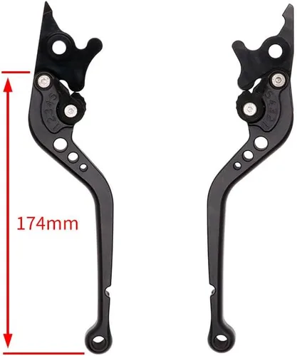 Vista 4 de F Suitable for Yamaha MT-07 CNC Aluminum Alloy Handle Lever Accessories Modified Long Brake Clutch Horns Y (Color : Blue)