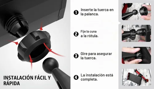 Vista 4 de MoKo Soporte para reposacabezas para teléfono/tableta, soporte ajustable para tableta para dispositivos de 4 a 12.9 pulgadas, compatible con iPhone