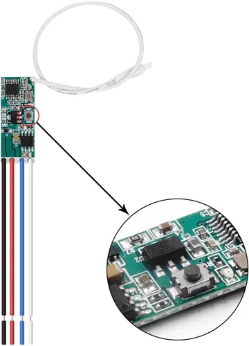 Vista 3 de Interruptor del módulo del controlador de la impulsión de 12V DC hacia adelante y hacia atrás 2A, DC 3V ~ 16V 433Mhz RF inalámbrico remoto eléctrico