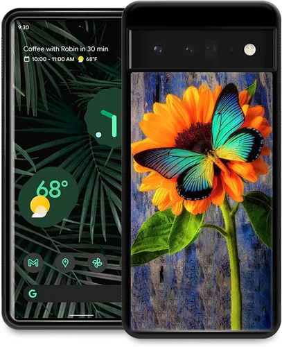 Vista 26 de CARLOCA Funda compatible con Google Pixel 6, diseño gráfico de moda a prueba de golpes, protección antiarañazos y caídas, Google Pixel 6 en blanco