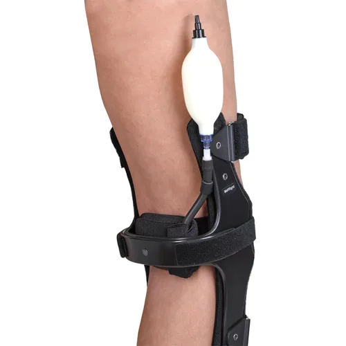 Vista 3 de Rodillera HyperEx, soporte ajustable para estabilidad y comodidad (negro, pequeño, izquierdo)