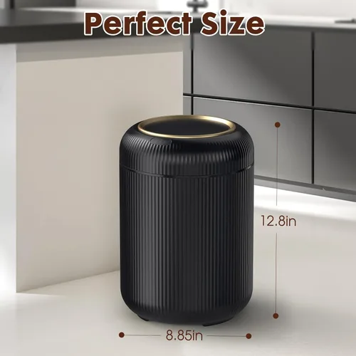 Vista 7 de Procade - Basurero automático sin contacto para baño, cubo de basura con sensor de movimiento, basurero inteligente de 3 galones / 11 L para oficina