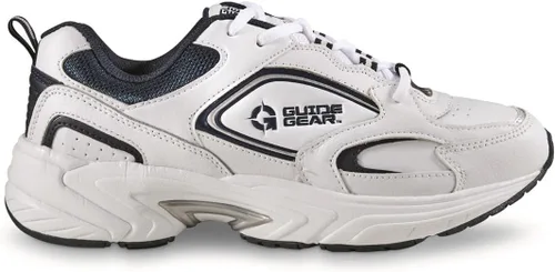 Vista 3 de Guide Gear Zapatos de caminar con cordones para hombre, zapatos cómodos para el trabajo, trabajo casual, Blancoazul marino