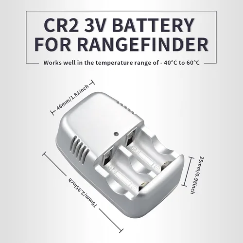 Vista 6 de 4 pilas CR2 15270 de 3 voltios 300 mAh + cargador de batería recargable rápido de 3 V CR2