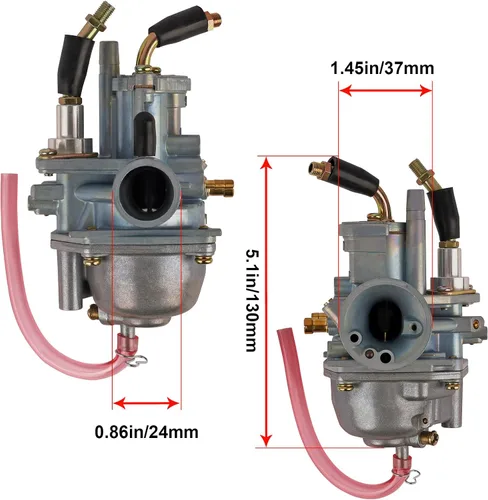 Vista 2 de Carburador de estrangulador manual para Polaris Sportsman 90 2001-2006 Scrambler 90 2001-2003 Predator 90 2002-2007 ATV YAMAHA JOG 90 100 90cc