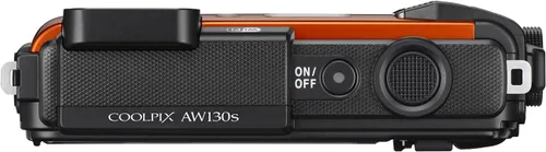 Vista 4 de Nikon - Coolpix AW130 cámara digital impermeable de 16.0 megapíxeles, color naranja