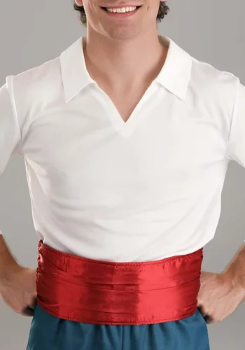 Vista 6 de Disfraz de Prince Eric de la Sirenita de Disney para adultos índigo rojo blanco