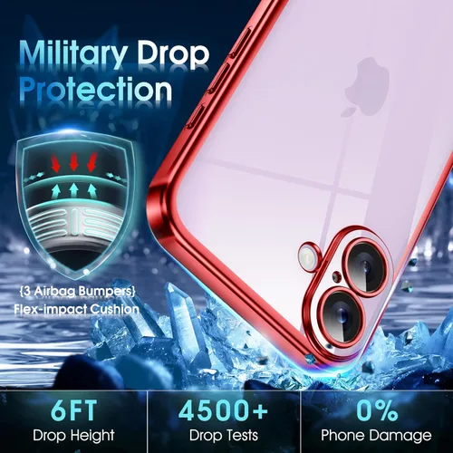 Vista 161 de Supdeal Funda cristalina transparente para iPhone 11, [No se amarillea] [Protección de la cámara] [Probado contra caídas de grado militar] Funda